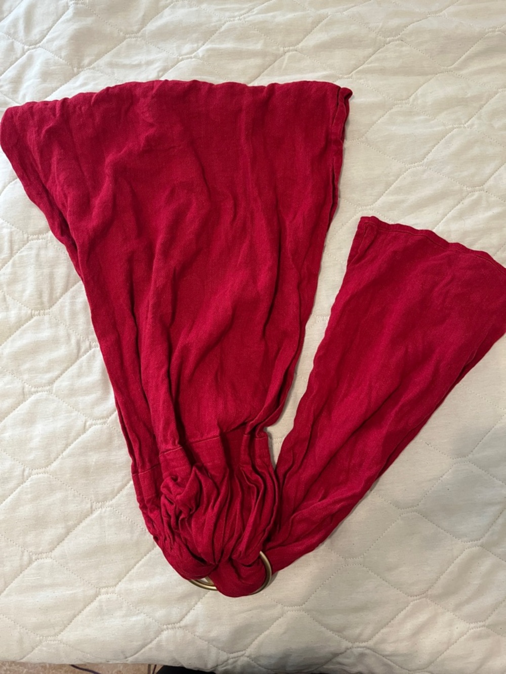 Wild Bird ring sling carrier crimson